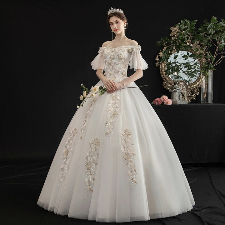 楽天市場】wedding dress 花嫁 結婚式 ウエディングドレス プリンセス 