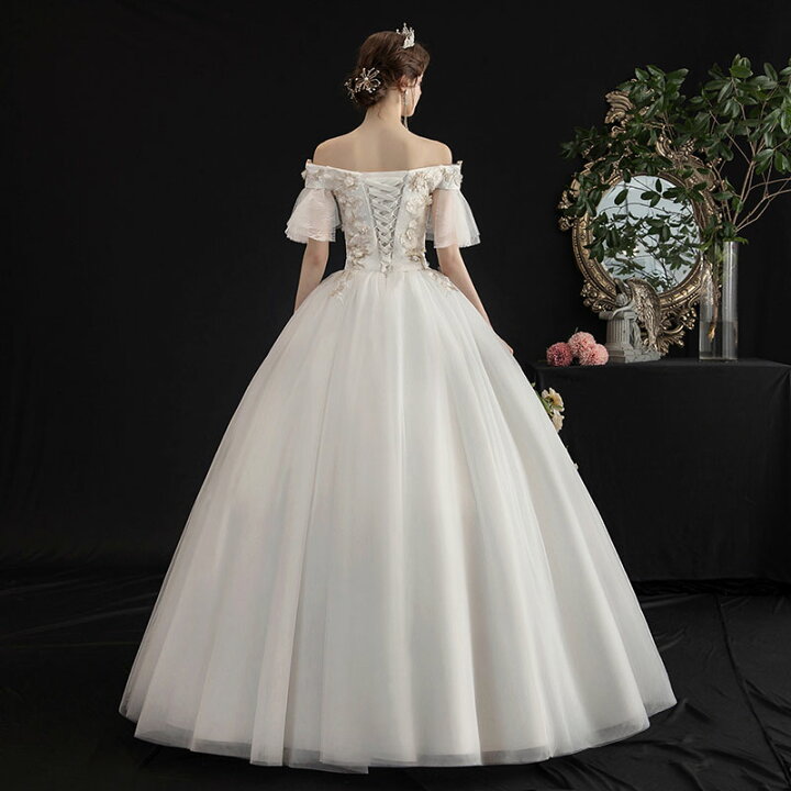 楽天市場】wedding dress 花嫁 結婚式 ウエディングドレス プリンセス 