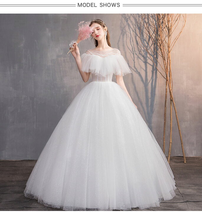 YNSWEDDING プリンセスライン 不可避 ウェディングドレス