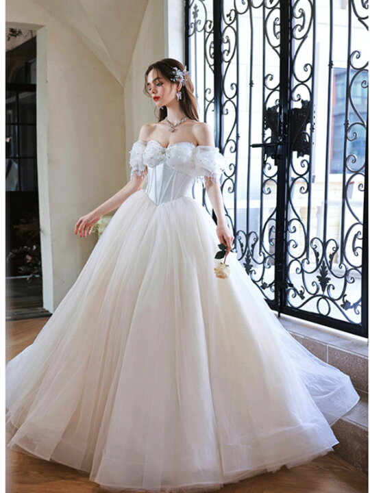 楽天市場】ウェディングドレス ウエディングドレス 結婚式 二次会  