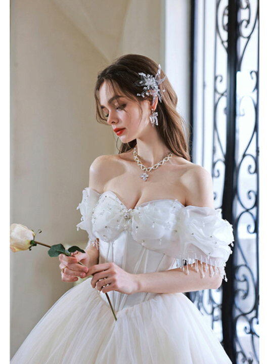 楽天市場】ウェディングドレス ウエディングドレス 結婚式 二次会  