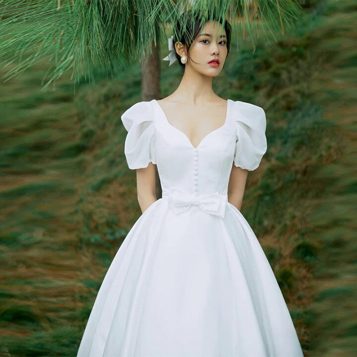楽天市場】ウェディングドレス 二次会ドレス 結婚式 ブライダルドレス 
