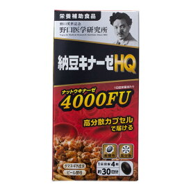 【栄養補助食品】野口医学研究所 納豆キナーゼHQ 120粒(30日分)