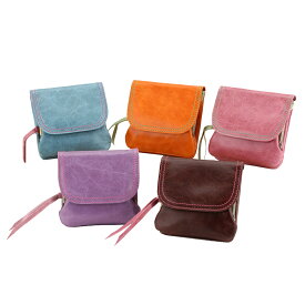 【送料無料】ころんとかわいい♪『馬革　手の平ミニ財布』しっとり柔らかな馬革使用☆