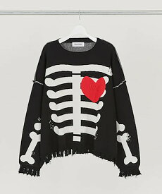 【POINT2倍】【DISCOVERED ディスカバード】BONE KNIT(2色)(トップス/ニット/24SS)