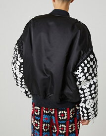 【先行受注】【POINT2倍】【DISCOVERED/ディスカバード】CROCHET SLEEVE MA-1(3色)(アウター/ジャケット/ブルゾン/ニット/MENS/UNISEX/2024AW)【納期8月～9月】