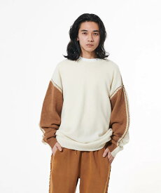 【DISCOVEREDディスカバード】OPPOSITE SHELL STITCH KNIT(2色)(KNIT,ニット,アウター,23AW)