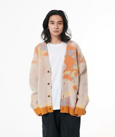 【DISCOVEREDディスカバード】ART MOHAIR KNIT CARDIGAN(3色)(CARDIGANカーディガン,アウター,23AW)