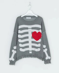 �yPOINT2�{�z�yDISCOVERED/�f�B�X�J�o�[�h�zMOHAIR HEART&BONE KNIT(2�F)(�g�b�v�X/�j�b�g/MENS/UNISEX)