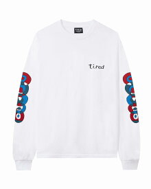 【TIREDタイアード】 【TIREDタイレッド】 L/S TEE （by parra バイパラ）(3色)(長袖Tシャツ/CUT AND SEWN/カットソー/PARRA//2022AW)