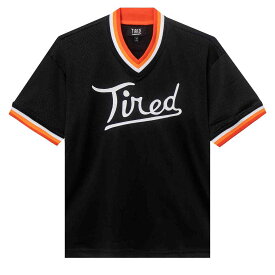 ■【TIREDタイアード】 ROUNDERS MESH BASEBALL JERSEY(メッシュベースボールジャージー/CUT AND SEWN/カットソー/PARRA//2022S)
