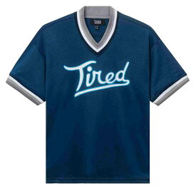 【TIREDタイアード】 ROUNDERS MESH BASEBALL JERSEY(メッシュベースボールジャージー/CUT AND SEWN/カットソー/PARRA//2022S)