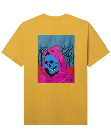 ■【POINT2倍】【TIREDタイアード】 CREEPY SKULL SS TEE （by parra バイパラ）(BLACK,MUSTARD)(サドリフレスTシャツ/CUT AND SEWN/カットソー/PARRA//2022S)