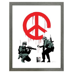 �o���N�V�[ �A�[�g�t���[�� Banksy Peace Soldiers ���H�� IBA-61733 30.5×38×3.2cm