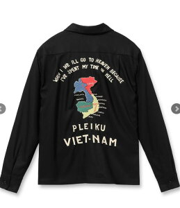 �yPOINT5�{�z�yTAILOR TOYO �e�[���[���m�z �iTT29334�j / Mid 1960s Style Rayon Vietnam Shirt �gVIETNAM MAP�h