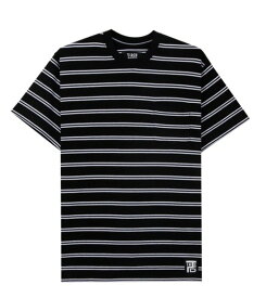 ■【TIREDタイアード】 STAMP STRIPED POCKET TEE (ORGANIC)（2色）(T-SHIRTS/TEE/Tシャツ/PARRA//2023SS)