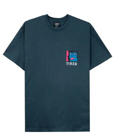 ■【TIREDタイアード】 THUMB DOWN SS TEE (ORGANIC)（3色）(T-SHIRTS/TEE/Tシャツ/PARRA//2023SS)