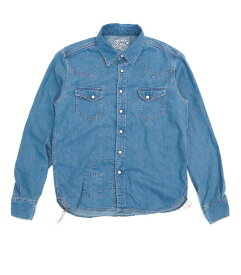 【POINT2倍】●【TMTティーエムティー】DENIM WESTEN SHIRTS／インディゴ/TSHS23HP01(デニムシャツ/2023SS)