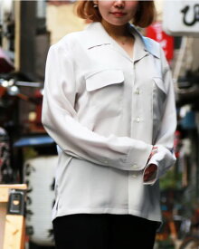 【POINT2倍】●【TMTティーエムティー】RELAX TWILL OPEN COLLAR SHIRTS / WHITE(シャツ/tops/MENS/2023SS)