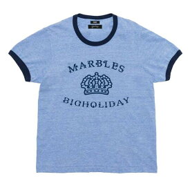 【POINT2倍】【TMTティーエムティー】TMT×Marbles S/S RINGER T-SHIRTS(MARBLES BIGHOLIDAY) (2色)（TCSS23MB03）(T-SHIRTS/T-シャツ/MENS)