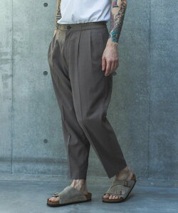 �yPOINT2�{�z�yMR.OLIVE�~�X�^�[�I���[�u�zQUICK-DRYING TAFFETA / 2TACK TAPERED EASY PANTS