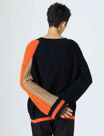 【新春SALE!!】【DIET BUTCHER ダイエットブッチャー】DIET BUTCHER Over sleeve knit pullover(2色)(ニット/プルオーバー/アウター/OUTER/23AW)