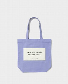 【即納】【POINT2倍】【beautiful people / ビューティフルピープル】SDGs name tag tote bag（トートバッグ）