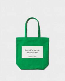 【即納】【POINT2倍】【beautiful people / ビューティフルピープル】SDGs name tag tote bag（トートバッグ）