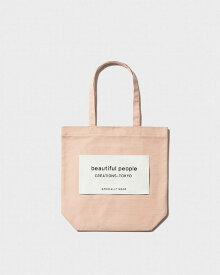 【予約 5月末入荷分】【POINT2倍】【beautiful people / ビューティフルピープル】SDGs name tag tote bag（トートバッグ）