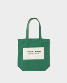 【予約 5月末入荷分】【POINT2倍】【beautiful people / ビューティフルピープル】SDGs name tag tote bag（トートバッグ）