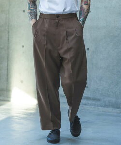 �yPOINT2�{�z�yMR.OLIVE�~�X�^�[�I���[�u�zTROPICAL POPLIN / 2TACK WIDE EASY PANTS�iM261121�j�i2�F�j