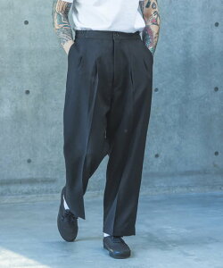 �yPOINT2�{�z�yMR.OLIVE�~�X�^�[�I���[�u�zTROPICAL POPLIN / 2TACK WIDE EASY PANTS�iM261121�j�i2�F�j