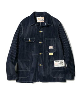 �yPOINT3�{�z�ySUGAR CANE /�V���K�[�P�[���z SC15658 / 9oz. WABASH STRIPE WORK COAT (�A�E�^�[/�W���P�b�g/MENS/VINTAGE/���v���J/�r���e�[�W/LEVIS/���[�o�C�X)