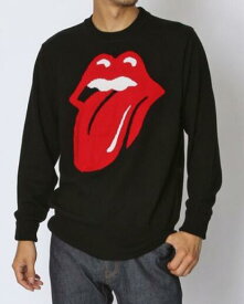 ●【TMTティーエムティー】THE ROLLING STONES×TMT JACQUARD KNIT PULLOVER(VINTAGE 1970) TKNF21RS01(2色)(ローリングストーンズ×TMTジャガードニットプルオーバービンテージ1970/SWEATER/セーター/21AW)