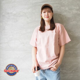 GOODWEAR gdw-ssv-000100 Tシャツ USA製 ゆったり 大きめ ポケットTシャツ GDW-SSV-000100 半袖 半袖Tシャツ ポケット アメリカ製 米国 ポケT ヘビーウエイト 肉厚 シンプル 無地 おしゃれ ママコーデ アメカジ ワーク ミリタリー レディース メンズ