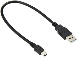 �G���R�� USB�P�[�u�� �yminiB�z USB2.0 (USB A �I�X to miniB �I�X) �t�F���C�g���� 0.3m USB-FSM503