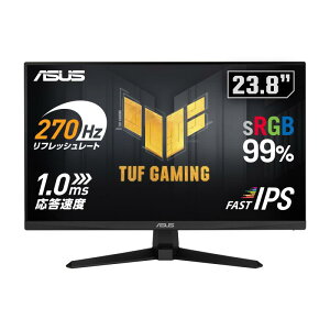 ASUS �Q�[�~���O���j�^�[ TUF Gaming VG249QM1A 23.8�C���` / 270Hz / Fast IPS/�t��HD / 1ms / 99% sRGB/FreeSync Premium / HDMIx2 DisplayPort/