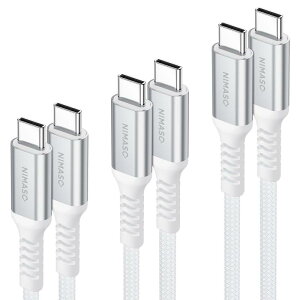 NIMASO USB C/Type C to Type C �P�[�u�� �yPD�Ή� 60W�}���[�d �z iPad mini6 (2021) �AMacBook�AiPad Pro/Air�AGalaxy�ASony�APixel��Type-c�@��Ή�