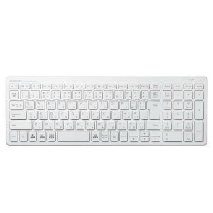 �G���R�� �L�[�{�[�h Bluetooth �p���^�O���t �R���p�N�g�L�[�{�[�h Windows�EMac�EiOS�EAndroid�Ή� �z���C�g TK-FBP101WH