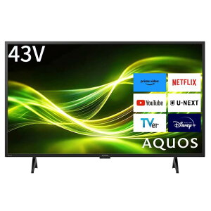 �V���[�v 43�^�t���n�C�r�W���� �t���e���r 2T-C43GF-2 AQUOS Bluetooth Google TV �l�b�g���� �������� W�`���[�i�[ �ߓd���[�h
