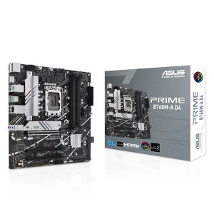 ASUS PRIME B760M-A D4 intel ��14�E13�E12���� CPU�Ή� LGA1700 B760 ���� DDR4 mATX �}�U�[�{�[�h/�i