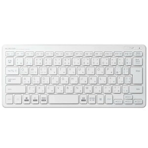 �G���R��(ELECOM) �L�[�{�[�h Bluetooth �p���^�O���t �~�j�L�[�{�[�h Windows�EMac�EiOS�EAndroid�Ή� �y�ϊ�/ ���ϊ�/ ���j���[�L�[���ځz �z���C�g TK-FBP100WH