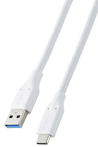 �G���R�� usb c �P�[�u�� 1m Type-C to USB-A USB3.2 �}���[�d 5Gbps 15W �yiPhone/Xperia/Galaxy/iPad/MacBook �ȂǂɑΉ��z �z���C�g MPA-ACEC5G10WH