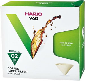 HARIO(�n���I) V60�p�y�[�p�[�t�B���^�[ �R�[�q�[���[�J�[�Ή� �u���E�� �݂��炵 1-4�t�p ���{�� VCF-02-100MK