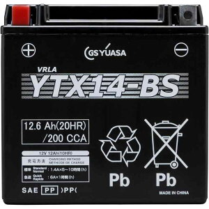 GS YUASA [ �W�[�G�X���A�T ] �V�[���h�^ �o�C�N�p�o�b�e���[ YTX14-BS