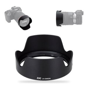 JJC �t�� �Ԍ` �����Y�t�[�h Canon EW-83N �݊� �L���m�� Canon RF 24-105mm f/4L IS USM�����Y �p Canon EOS R8 R5 R R6 RP�ȂǂɑΉ� �U77mm�ی�t�B���^�[ �� �����Y�L���b�v ��