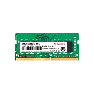 �g�����Z���h�W���p�� Transcend �m�[�gPC�p������ PC4-21300(DDR4-2666) 16GB 1.2V 260pin SO-DIMM 1Rx8 (2Gx8) CL19 JM2666HSE-16G