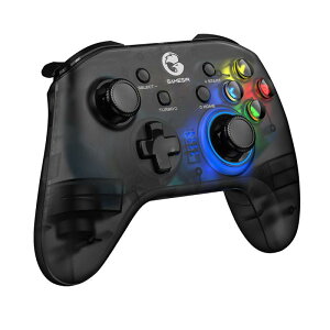 GameSir T4 pro �Q�[���p�b�h ���C�����X Bluetooth ���� �ڑ� �x���Ȃ� Android/iOS/PC �R���g���[���[ HD�U�� TURBO�A�ˋ@�\�t�� 6���W���C���Z���T�[���� ���ϋv�{�^�� �X�C�b�`�R���g���[���[