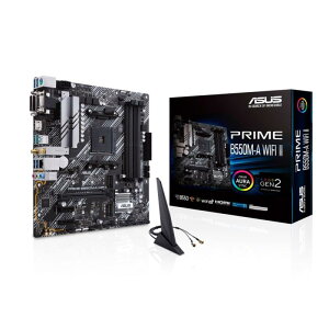 ASUS PRIME B550M-A WIFI II AMD Ryzen 5000�V���[�Y AM4 �Ή� B550 ���� mATX �}�U�[�{�[�h/�i