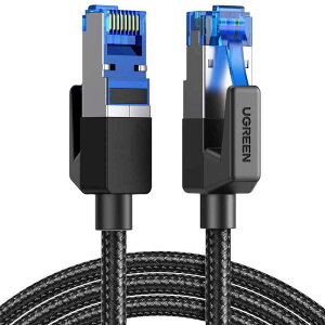 UGREEN LAN�P�[�u�� 8M CAT8 ���b�V��LAN�P�[�u�� �J�e�S���[8 �R�l�N�^ ������40Gbps/2000MHz CAT8���� �C�[�T�l�b�g�P�[�u�� �ܐ܂�h�~ �V�[���h ���f�� ���[�^ PS3 PS4 Xbox���ɑΉ� 8M